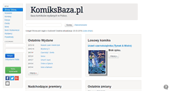 Desktop Screenshot of komiksbaza.pl